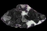 Purple, Stepped Octahedral Fluorite Crystal Cluster - China #122019-1